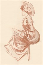 'Drawing in Sanguine', c1900 (1903-1904). Artist: Jules Cheret.