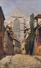 'Beauvais Cathedral', c20th century (1933).  Artist: Herbert Gordon Warlow.