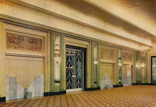'A view of the new ballroom at Claridge's Hotel as designed by Oswald P. Milne', 1933. Artist: Unknown.