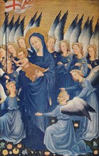 'The Virgin and Child with Angels: Leaf of the Wilton Diptych', c1395. (1941). Artist: Unknown.