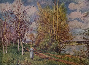 'Spring on the River Banks', late 19th century. (1941). Artist: Alfred Sisley.