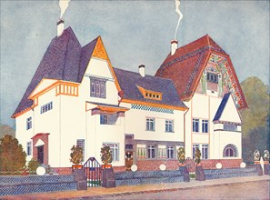 House at Darmstadt, designed by Professor Joseph Olbrich, c1900 (1901-1902). Artist: Josef Maria Olbrich.