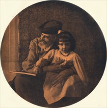 'Portrait of Domenico Morelli and his Grandchild', c1900 (1901-1902). Artist: Alinari.