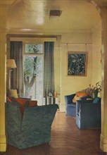Interior of Mrs Ewart Sofio's house, 25 Bark Place, Bayswater, London, 1932. Artist: Unknown.
