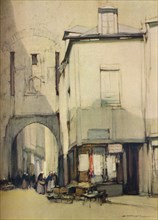 'Porte St Pater, Vannes', c20th century (1935).  Artist: Harry Tittensor.