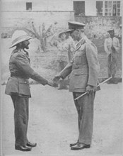 'Haile Selassie and General Cunningham', 1941. Artist: Unknown.