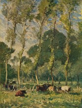 'Pastures at La Madeleine, Near Montreuil', c19th century. Artist: Frank Mura.