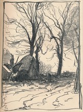 'Study of Trees, Sompting, Sussex', c19th century. Artist: Frank Mura.