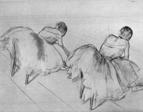 'Two Dancers Resting', c20th century. Artist: Edgar Degas.