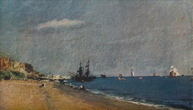 'Brighton Beach, with Colliers', 1824. Artist: John Constable.
