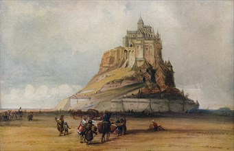 'Mont St. Michel', c1861. Artist: William Callow.