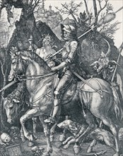 'The Knight, Death and the Devil', 1513 (1906). Artist: Albrecht Durer.