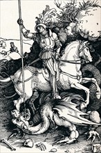 'St George and the Dragon', 1505 (1906). Artist: Albrecht Durer.