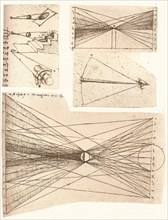 Four diagrams illustrating the theory of light and shade, c1472-c1519 (1883).  Artist: Leonardo da Vinci.