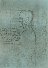 Drawing illustrating the theory of the proportions of the human figure, c1472-c1519 (1883).  Artist: Leonardo da Vinci.