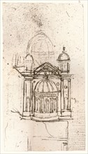 Drawing of ecclesiastical architecture, c1472-c1519 (1883). Artist: Leonardo da Vinci.