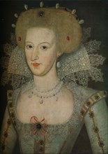 'Anne of Denmark (1574-1619), queen consort of King James I', 17th century. Artist: Marcus Gheeraerts, the Younger.