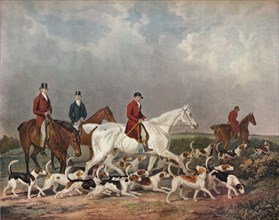 'The Earl of Derby's Stag Hounds', c1823. Creator: Richard Woodman.