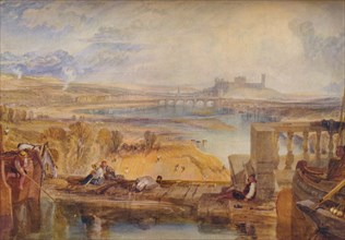 'Lancaster, from the Aqueduct Bridge', c1825. Artist: JMW Turner.