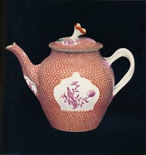 'Worcester Teapot and Cover', c1770. Artist: James Giles.