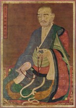'Corean Painting, of the Great Buddhist priest P'eng Yen of the T'ai Yen hall', c16th century. Artists: Unknown, Edward Wenham.