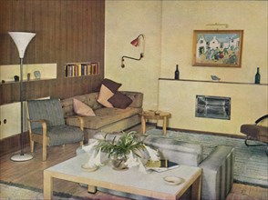 'Sitting room designed by Sege Chermayeff', c1941. Artist: Serge Chermayeff.