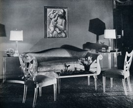 'Plexiglas furniture in a 1940s interior', 1941. Artist: Unknown.