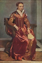 'Portrait of a Lady ('La Dama in Rosso')', c1556-60. Artist: Giovanni Battista Moroni.