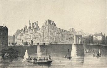 'View of the Hotel de Ville and the Pont d'Arcole', 1915. Artist: JB Arnout.