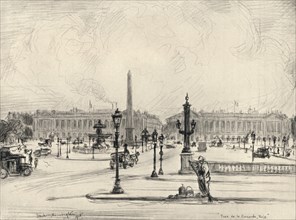 'Place de la Concorde', 1915. Artist: Frank Milton Armington.