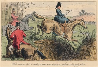 'What matter did it make to him how she rode, confound this ugly place', 1865. Artists: John Leech, Hablot Knight Browne.