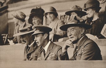 The Duke of York (later King George VI) with Lord Baden-Powell at a Jamboree, Wembley', 1924