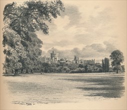 'Windsor Castle From the Home Park', 1902. Artist: Thomas Robert Way.