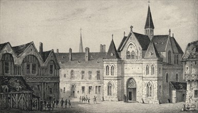 'The College of Sorbonne in 1550', 1915. Artist: Unknown.