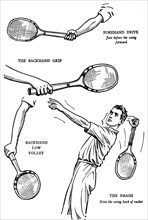 'The Making of a Lawn-Tennis Player', 1937. Artist: Unknown.