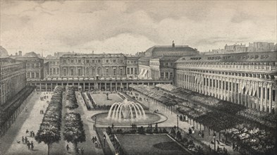 'View of the Palais-Royal in 1834', 1915. Artist: Unknown.
