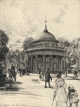 'Entrance to the Parc Monceau', 1915. Artist: Frank Milton Armington.