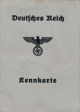 Cover of a Nazi German identity card, c1944. Artist: Unknown.