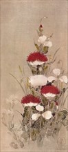 'Poppies, Wheat, and Natane Flowers', 17th century. Artist: Sôtatsu.
