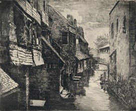 'The River Bievre at Gentilly', 1915. Artist: P Roy.