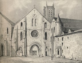 'The Portal of the Abbey of St Genevieve', 1915. Artist: Unknown.