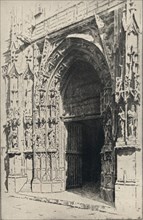 'Entrance of the Church of St Merri', 1915. Artist: Otto J Schneider.