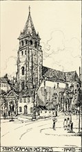 'Church of St Germain-des-Prés, 1915. Artist: Jessie Marion King.