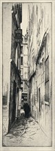 'Rue du Chat Qui Peche', 1915. Artist: Raymond Ray-Jones.