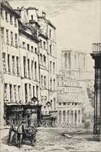 'Rue de la Montagne-Ste Genevieve', 1915. Artist: Charles Heyman.