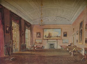 'Drawing Room, Farnley', 1818. Artist: JMW Turner.