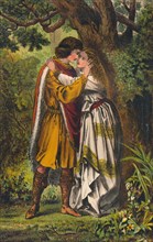 'Posthumus. My queen! My mistress! O lady weep no more. Cymbeline: Act I, Scene I', c1875. Artist: Robert Charles Dudley.