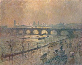 'Waterloo Bridge - A Rainy Day', c1917. Artist: Emile Claus.