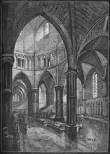 Interior of the Temple Church, London, 1905. Artist: Lancelot Speed.