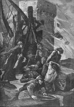 Black Agnes at the Siege of Dunbar, 1338 (1905).  Artist: Charles S Ricketts.